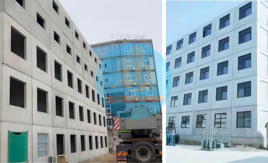 Căn hộ chung cư cao cấp bằng bê tông đúc sẵn