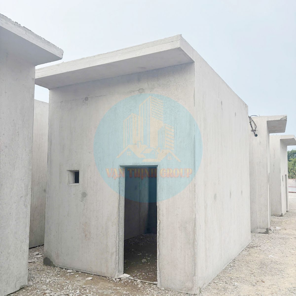 nhà bê tông đúc sẵn