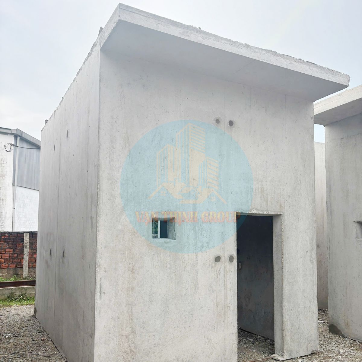 nhà bê tông đúc sẵn