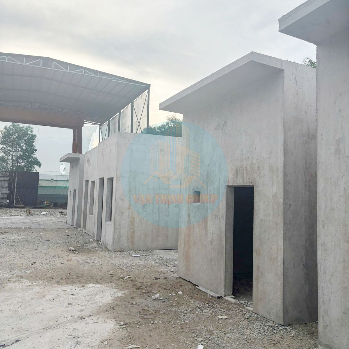 nhà bê tông đúc sẵn