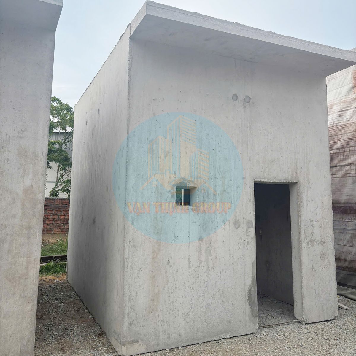 nhà bê tông đúc sẵn