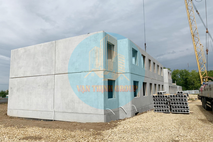 khách sạn bằng bê tông đúc sẵn